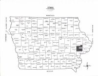 Iowa State Map, Cedar County 1977